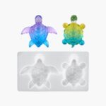 2-in-1 Turtle & Tortoise Resin Mold – Ocean and Land Charms | Resin Mold Box