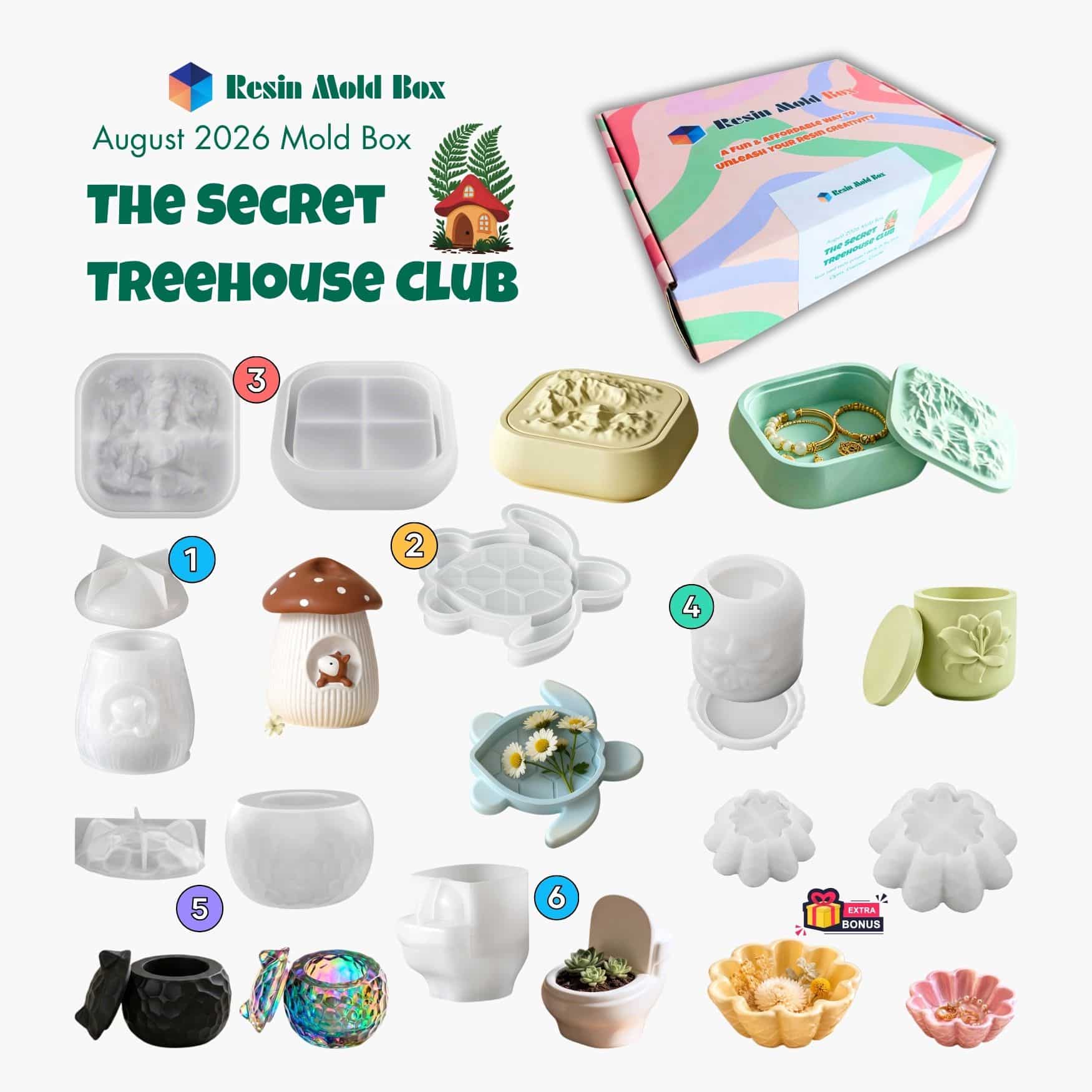 2026.08 Resin Mold Box – The Secret Treehouse Club