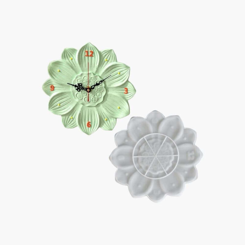 3 Styles of Decorative Silicone Clock Molds – DIY Wall Art Set | Resin Mold Box