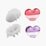 3D Heart Resin Mold: DIY Storage Jar and Trinket Box Set | Resin Mold Box
