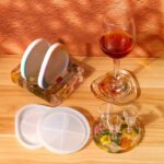 5-Piece Resin Coaster Mold Set with Stand | Resin Mold Box