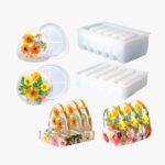 5-Piece Resin Coaster Mold Set with Stand | Resin Mold Box
