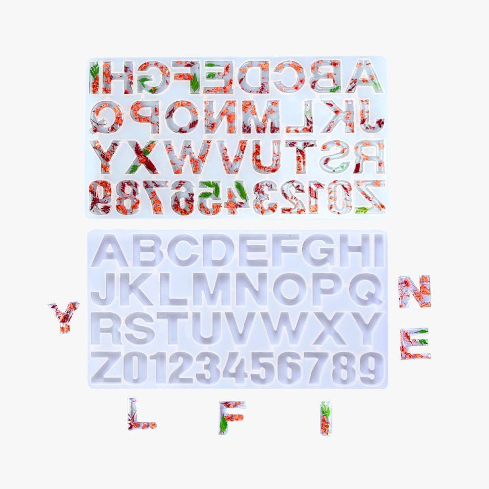 Alphabet Silicone Mold - Create Custom Resin Jewelry and Accessories