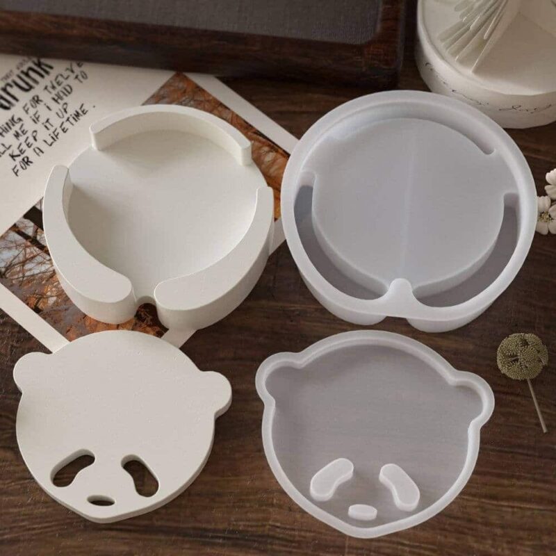 Pawsome Panda Coaster Mold Set | Resin Mold Box