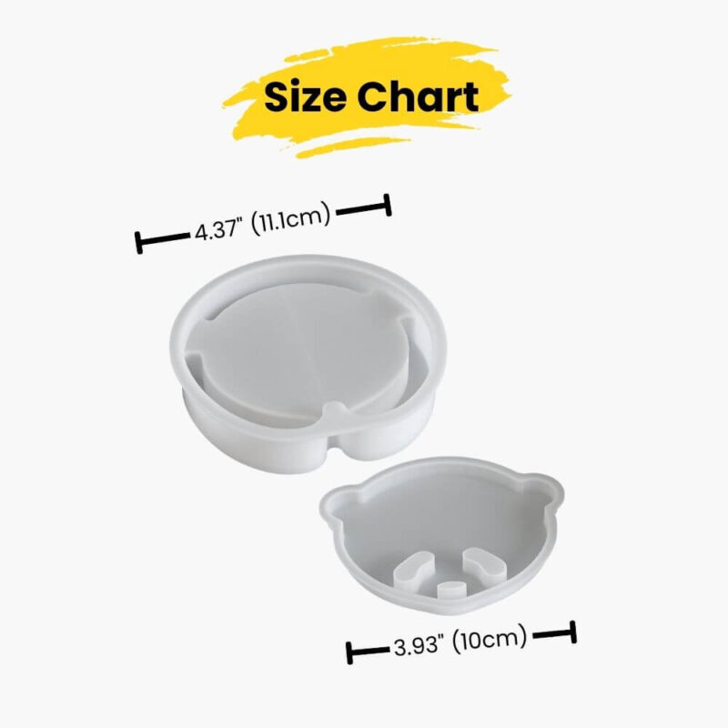 Pawsome Panda Coaster Mold Set | Resin Mold Box