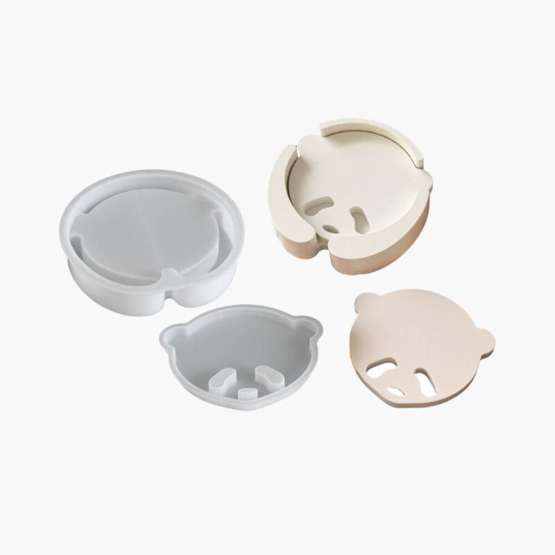 Pawsome Panda Coaster Mold Set | Resin Mold Box