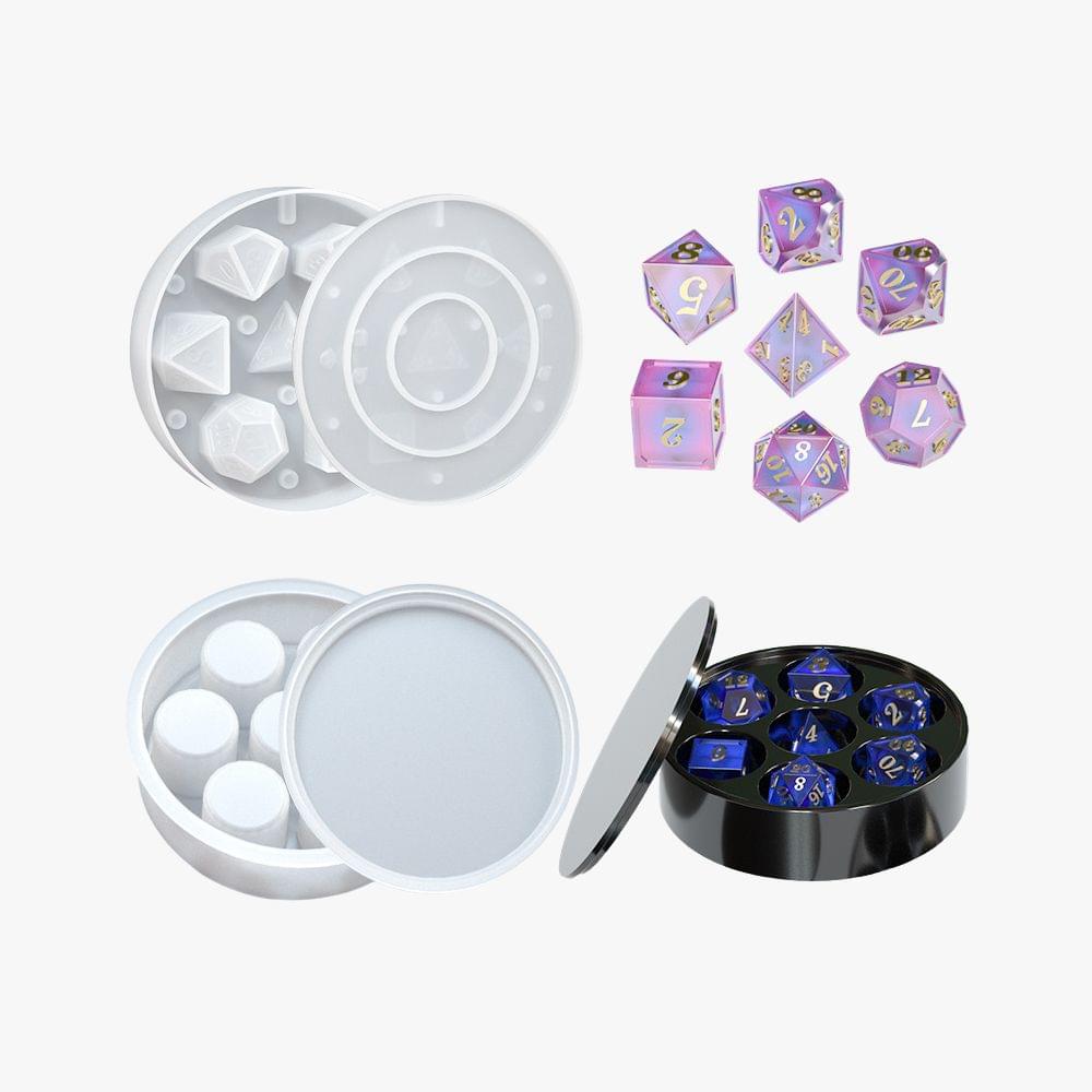 How to Make Your Own DnD Dice Set With Resin Dice Molds | Resin Mold Box Resin Dice Mold Kit With Dice Box Mold | Resin Molds Express