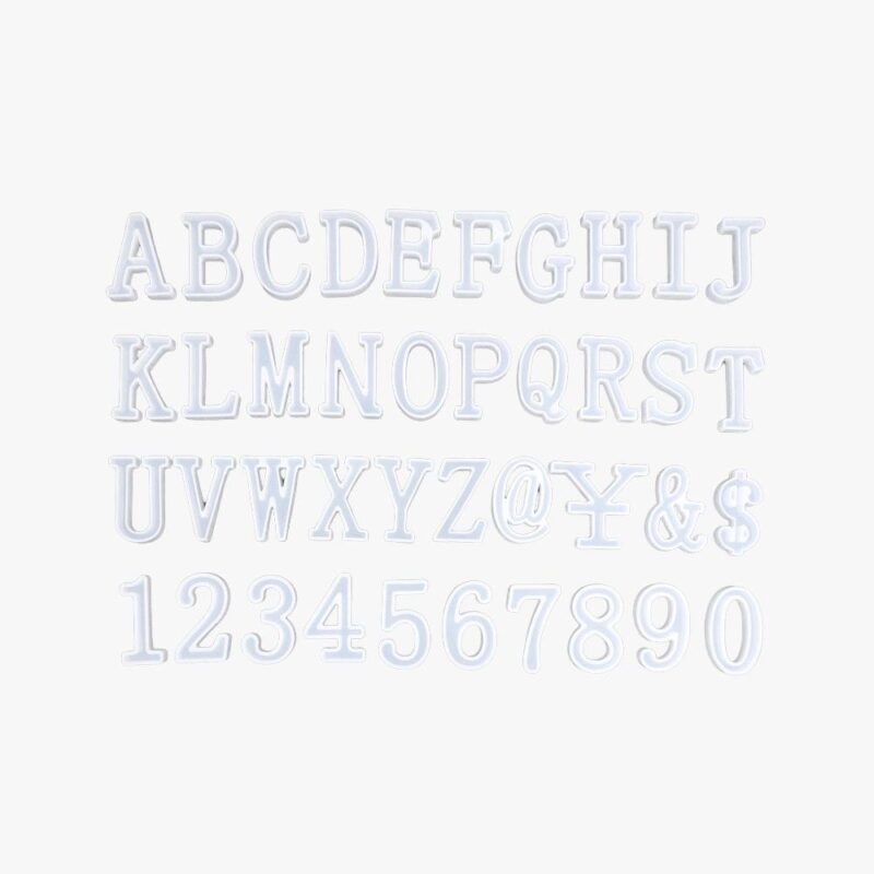 Resin-Letter-Molds-Resin-Molds-Express-5 Resin Letter Molds (A-Z, 0-9, @, $,¥,&Amp;) | Resin Mold Box