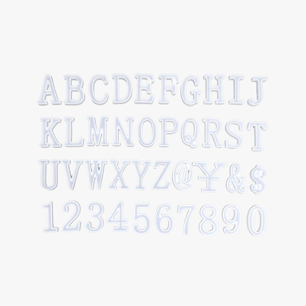 Resin Letter Molds (A-Z, 0-9, @, $,￥,&)