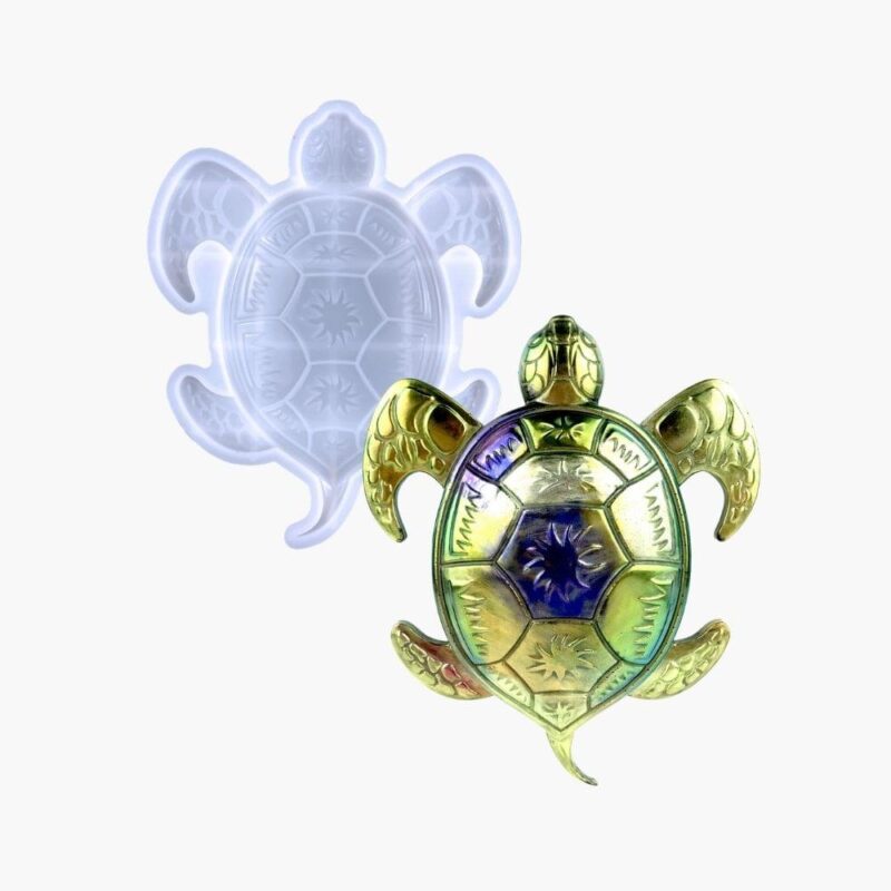 3D Sea Turtle Silicone Resin Mold 7.48″ | Resin Mold Box