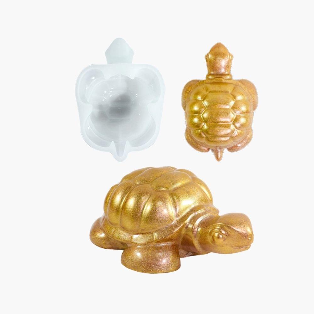 3D Turtle Silicone Resin Mold 5.7"