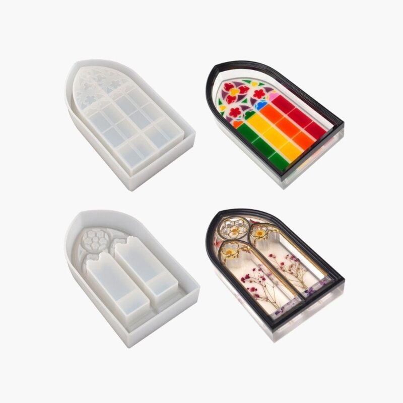 Stained Glass Resin Mold, Set Of 2 | Resin Mold Box