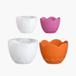 Set of 2 Scalloped Flower Pot Molds – DIY Planter & Candle Vessel Kit | Resin Mold Box