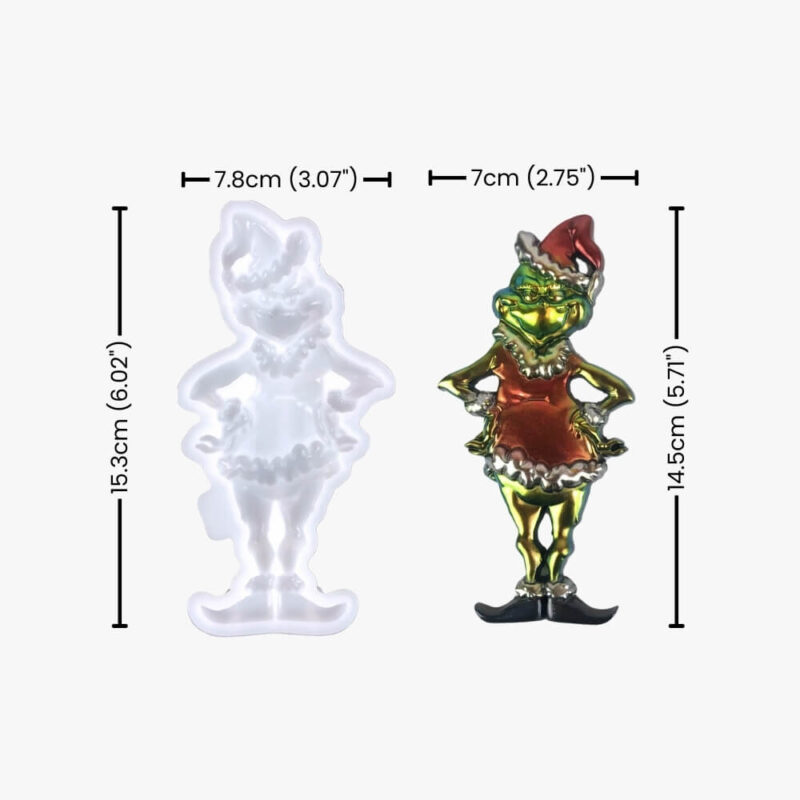 Grinch Resin Mold, 2-Pack | Resin Mold Box