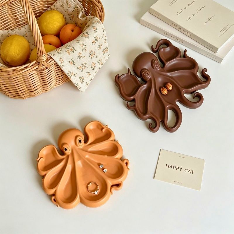 Octopus Divided Tray Silicone Mold Set, 2 Designs | Resin Mold Box