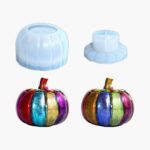 3D Pumpkin Jar Resin Mold with Lid | Resin Mold Box